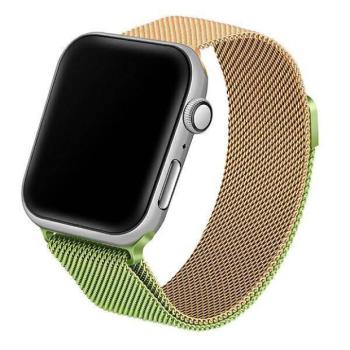 Beline Apple Watch fém óraszíj 38/40/41mm zöld/arany kép