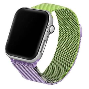 Beline Apple Watch fém óraszíj 38/40/41mm zöld/lila kép