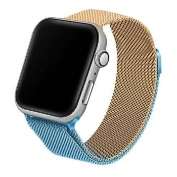 Beline Apple Watch fém óraszíj 42/44/45/49mm kék/arany kép