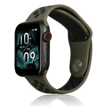 Beline Apple Watch Sport szilikon óraszíj 38/40/41mm barna/fekete kép