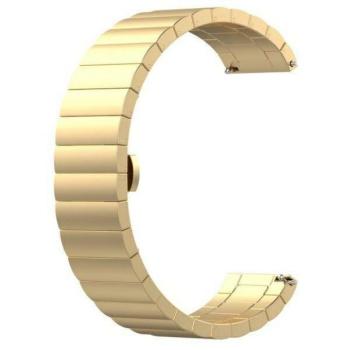 Beline arany okosóra fém szíj 20mm, Samsung Galaxy Watch / Watch Active / Garmin / Huawei Watch GT2 42mm kép