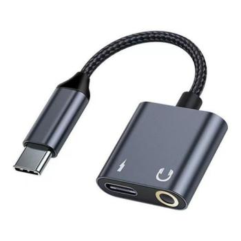 Beline BLNAA01 Type-C - Type-C-3.5mm jack adapter - fekete kép