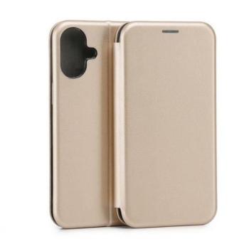 Beline Book Magnetic könyvtok iPhone 16 Plus - arany színű kép