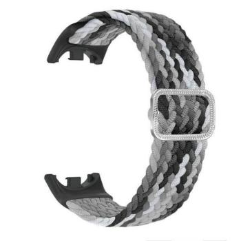 Beline Nylon csereszíj Xiaomi Mi Band 8 - fekete-fehér kép
