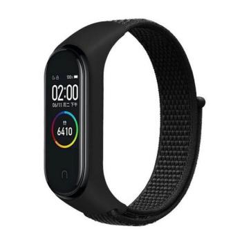 Beline NylonLoop csereszíj Xiaomi Mi Band 7/6/5/4/3 - fekete kép