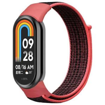 Beline NylonLoop szíj Xiaomi Mi Band 9/8 - piros-fekete kép
