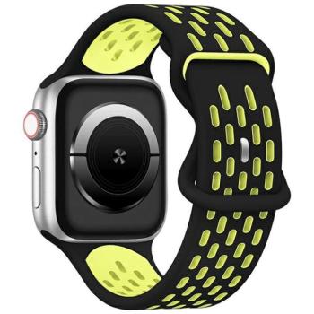 Beline óraszíj Apple Watch New Sport szilikon 42/44/45/49mm fekete/sárga doboz kép