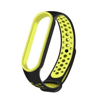 Beline óraszíj Mi Band 7/6/5 fekete/zöld kép