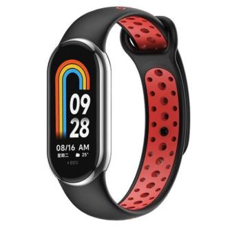 Beline óraszíj Mi Band 8 design fekete-piros kép