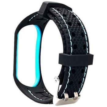 Beline óraszíj Sport Mi Band 3/4 fekete/kék kép