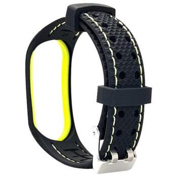 Beline óraszíj Sport Mi Band 7 fekete/lime kép