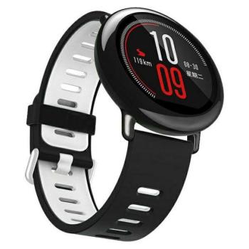 Beline pasek Watch 22mm dupla színű szilikon fekete/fehér doboz kép