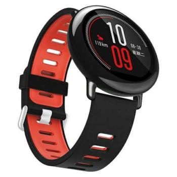Beline pasek Watch 22mm dupla színű szilikon fekete/piros doboz kép