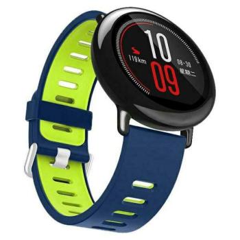 Beline pasek Watch 22mm dupla színű szilikon kék/zöld box kép