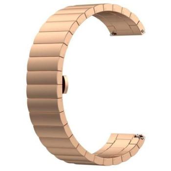 Beline rose gold okosóra fém szíj 20mm, Samsung Galaxy Watch / Watch Active / Garmin / Huawei Watch GT2 42mm kép