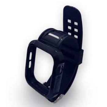 Beline sötétkék okosóra szilikon szíj tokkal, Apple Watch 4/5/6/7/SE 42/ 44/45 mm kép