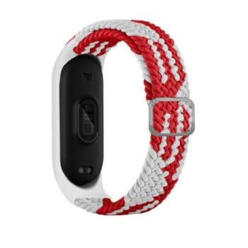 Beline szövet óraszíj Xiaomi Mi Band 6/5 - piros-fehér kép
