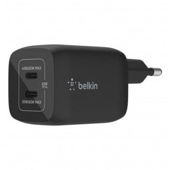 Belkin Boost Chagre hálózati gyorstöltő 2xUSB-C, 65W, fekete kép