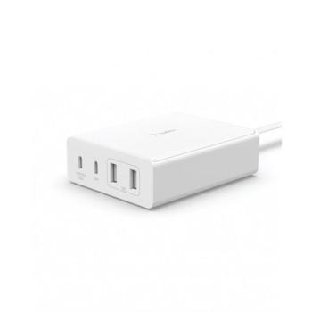 Belkin Boost Chagre Pro hálózati gyorstöltő HUB 2xUSB-C, 2xUSB-A, 108W, fehér kép
