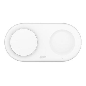 BELKIN BOOST CHARGER PRO asztali töltő 2in1 (15W, gyorstöltő, wireless, Magsafe, Apple Airpods töltő) FEHÉR Apple iPhone 8 Plus 5.5, iPhone XR 6.1, iPhone 13 mini kép