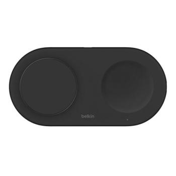 BELKIN BOOST CHARGER PRO asztali töltő 2in1 (15W, gyorstöltő, wireless, Magsafe, Apple Airpods töltő) FEKETE Apple iPhone SE 3 (2022), iPhone 14 Pro, iPhone 16e kép