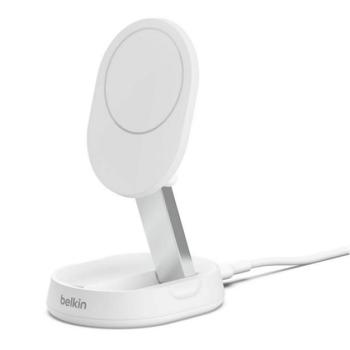 BELKIN BOOSTCHARGE PRO asztali töltő (15W, gyorstöltő, wireless, Magsafe, dönthető, Qi2) FEHÉR Apple iPhone 17, iPhone 17 Pro, iPhone 17 Pro Max kép