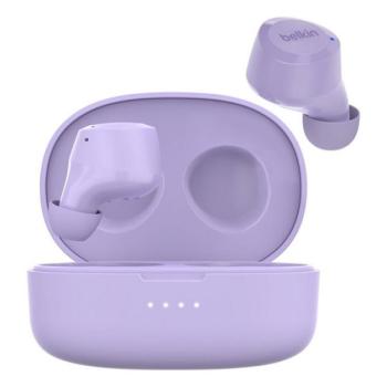 BELKIN SOUNDFORM BOLT bluetooth fülhallgató SZTEREO (v5.2, TWS, mikrofon, IPX4 cseppálló + töltőtok) LILA kép