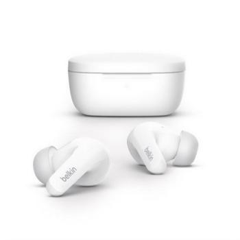 BELKIN SOUNDFORM FLOW bluetooth fülhallgató SZTEREO (v5.2, TWS, mikrofon, aktív zajszűrő, IPX5 + töltőtok) FEHÉR kép
