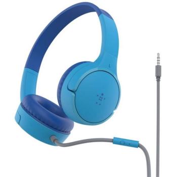 BELKIN SOUNDFORM MINI vezetékes fejhallgató SZTEREO (3.5mm jack, mikrofon, felvevő gomb, GYEREK méret) VILÁGOSKÉK kép