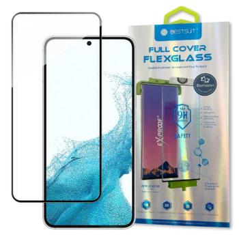 Bestsuit 3D Edge Nano Flexi üveg teljes képernyő edzett üveg Samsung Galaxy S22 átlátszó kép