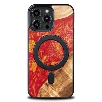 Bewood Neons Paris MagSafe-kompatibilis tok iPhone 15 Pro Max - barna-piros kép