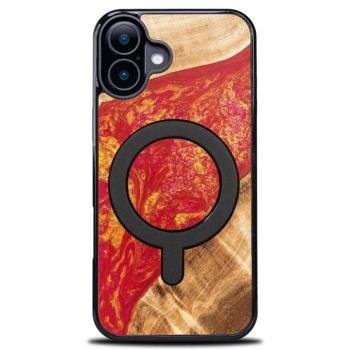 Bewood Neons Paris MagSafe-kompatibilis tok iPhone 16 - barna-piros kép