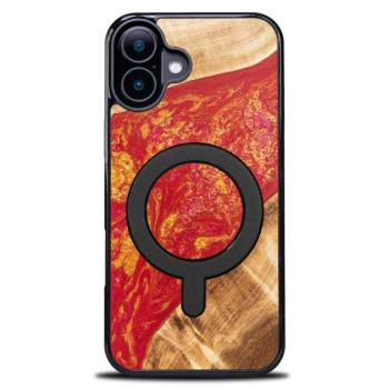 Bewood Neons Paris MagSafe-kompatibilis tok iPhone 16 Plus - barna-piros kép