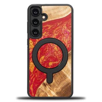 Bewood Neons Paris MagSafe-kompatibilis tok Samsung Galaxy S24 Plus - barna-piros kép