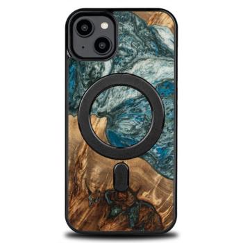 Bewood Planets Earth MagSafe-kompatibilis tok iPhone 15 Plus - barna-kék kép