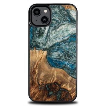 Bewood Planets Earth tok iPhone 15 Plus - barna-kék kép