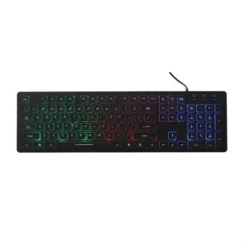 Billentyűzet Slim LED Light Art AK-20 fekete kép