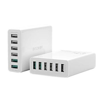 Blitzwolf BW-S15 6xUSB-A töltő, QC 3.0, 60W, fehér kép