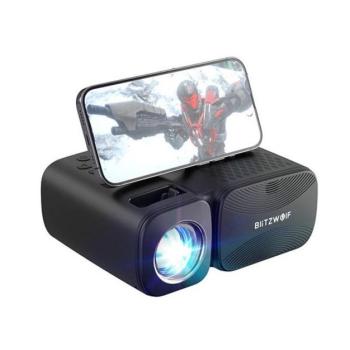 BlitzWolf BW-V3 Mini LED projektor, Wi-Fi + Bluetooth, fekete kép