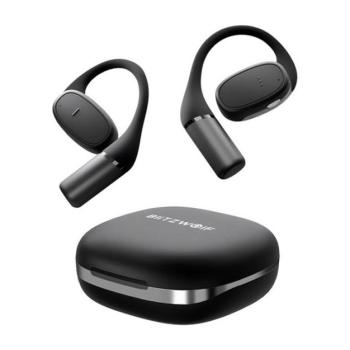BLITZWOLF BW-V49 bluetooth fülhallgató SZTEREO (v5.3, TWS, zajszűrő, fülre akasztható, mikrofon, IP54 + töltőtok) FEKETE kép