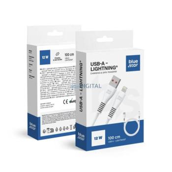 Blue Star DC99I USB-A - Lightning kábel 12W 2A 1m - fehér kép