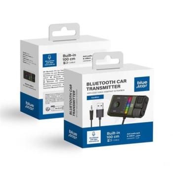 Blue Star Equalizer BT64 FM transzmitter, fekete kép