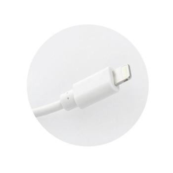 Blue Star hálózati töltő adapter USB-A + Lightning kábel, 1A, 5W, fehér kép