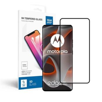 Blue Star Motorola Edge 50 Pro tempered glass kijelzővédő üvegfólia, fekete kép