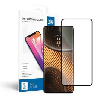 Blue Star Motorola Edge 50 Ultra tempered glass kijelzővédő üvegfólia, fekete kép