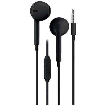 Blue Star PA-E65 vezetékes fülhallgató mikrofonnal 3.5mm jack csatlakozóval - fekete kép