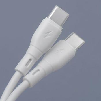 Blue Star PJ73 Eco Type-C - Type-C kábel 60W 3A 1m - fehér kép