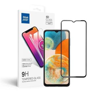 Blue Star Samsung Galaxy A23 5G teljes kijelzős kijelzővédő üvegfólia, fekete kép