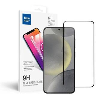 Blue Star Samsung Galaxy S24+ teljes kijelzős kijelzővédő üvegfólia, fekete kép