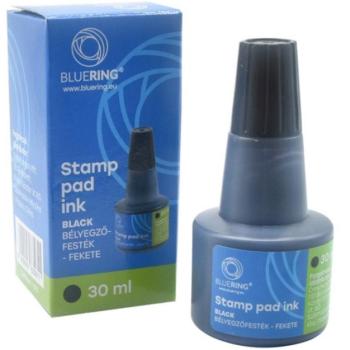 Bluering Bélyegzőfesték 30ml, fekete FLOWER kép